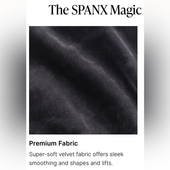 NWT Spanx Velvet Leggings- Black - Picture 4 of 7